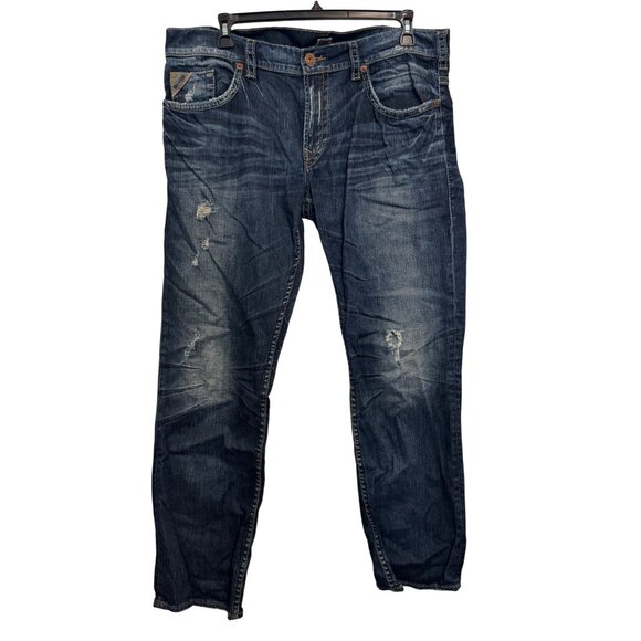 Silver Jeans Co. Other - Silver Jeans Co. Konrad Men’s Distressed Denim Jeans W38/L32 Mid-Rise Straight-L